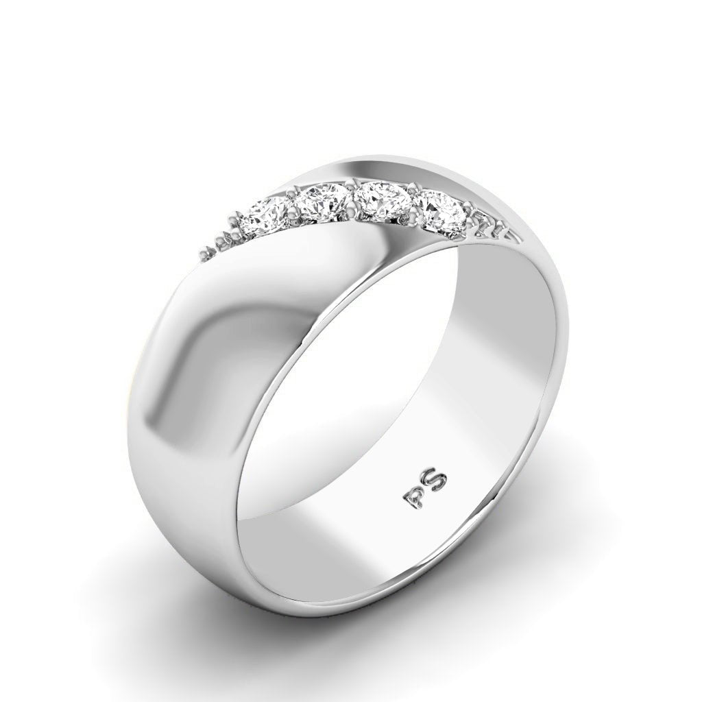 0.15 CT Round Cut Diamonds - Wedding Band