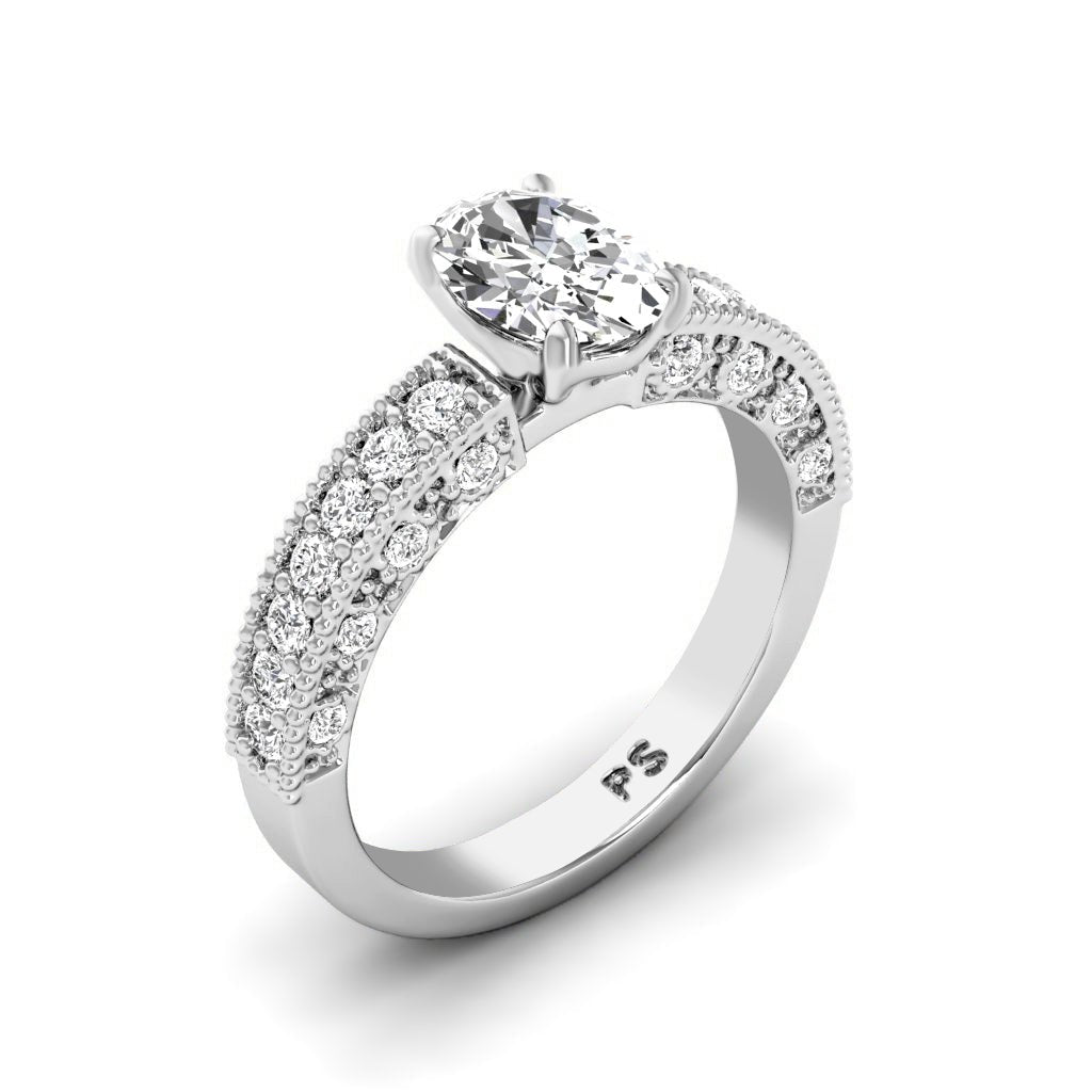 1.10 - 3.60 CT Round & Princess Cut Lab Grown Diamonds - Solitaire Ring - Primestyle.com