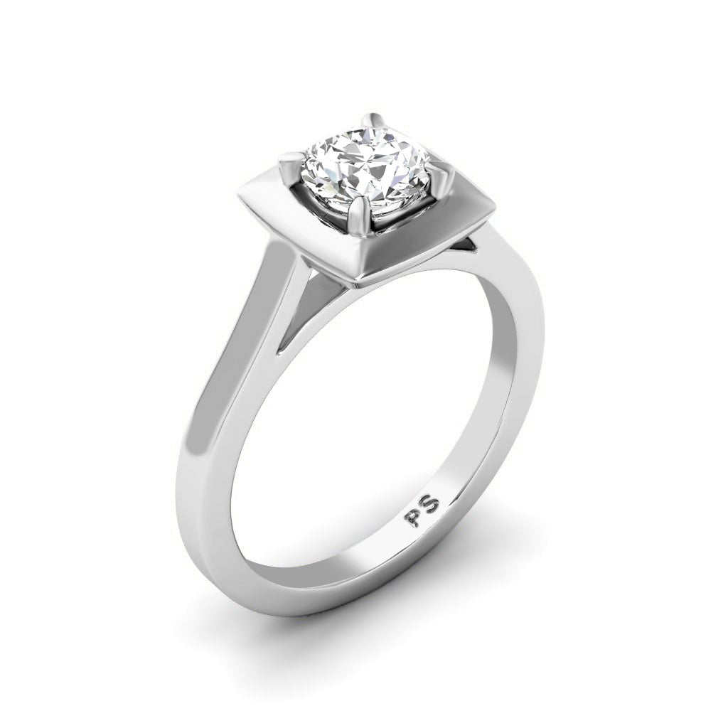 0.50-6.00 CT Round Cut Diamonds - Solitaire Rings