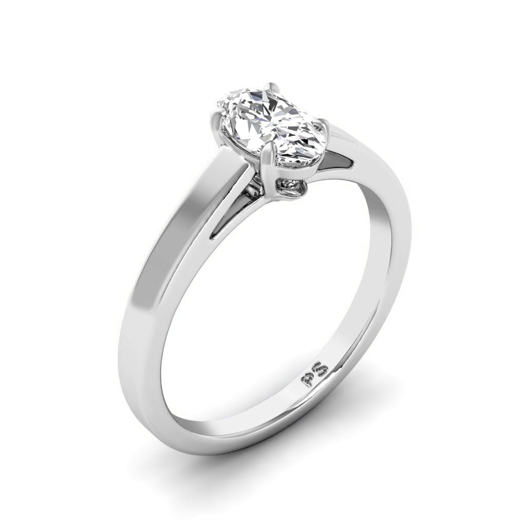 0.35-1.50 CT Oval Cut Natural Diamonds - Solitaire Rings