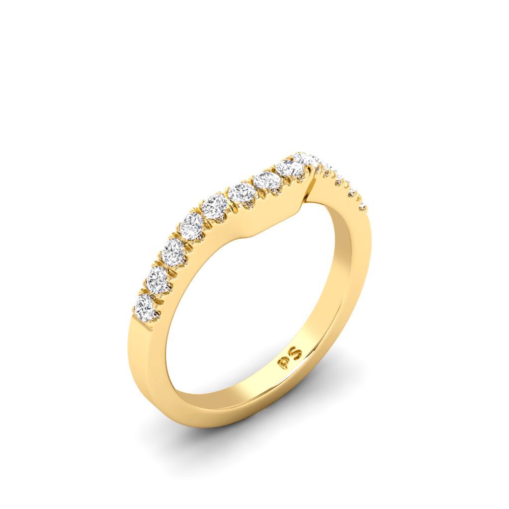 0.30 CT Round Cut Diamonds - Wedding Band
