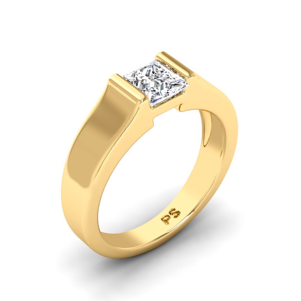 0.50-6.00 CT Princess Cut Diamonds - Solitaire Rings