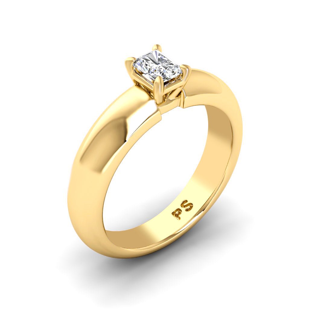 0.35 - 1.50 CT Radiant Cut Natural Diamonds - Solitaire Rings - Primestyle.com