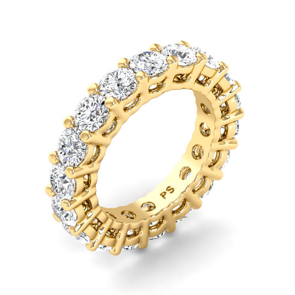 2.50-6.00 CT Round Cut Diamonds - Eternity Ring