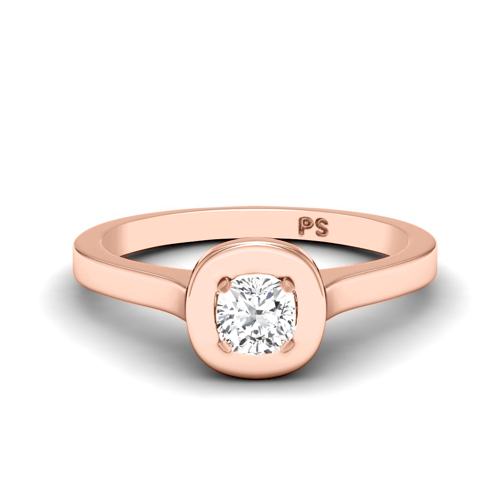 0.50-3.00 CT Cushion Cut Lab Grown Diamonds - Solitaire Ring