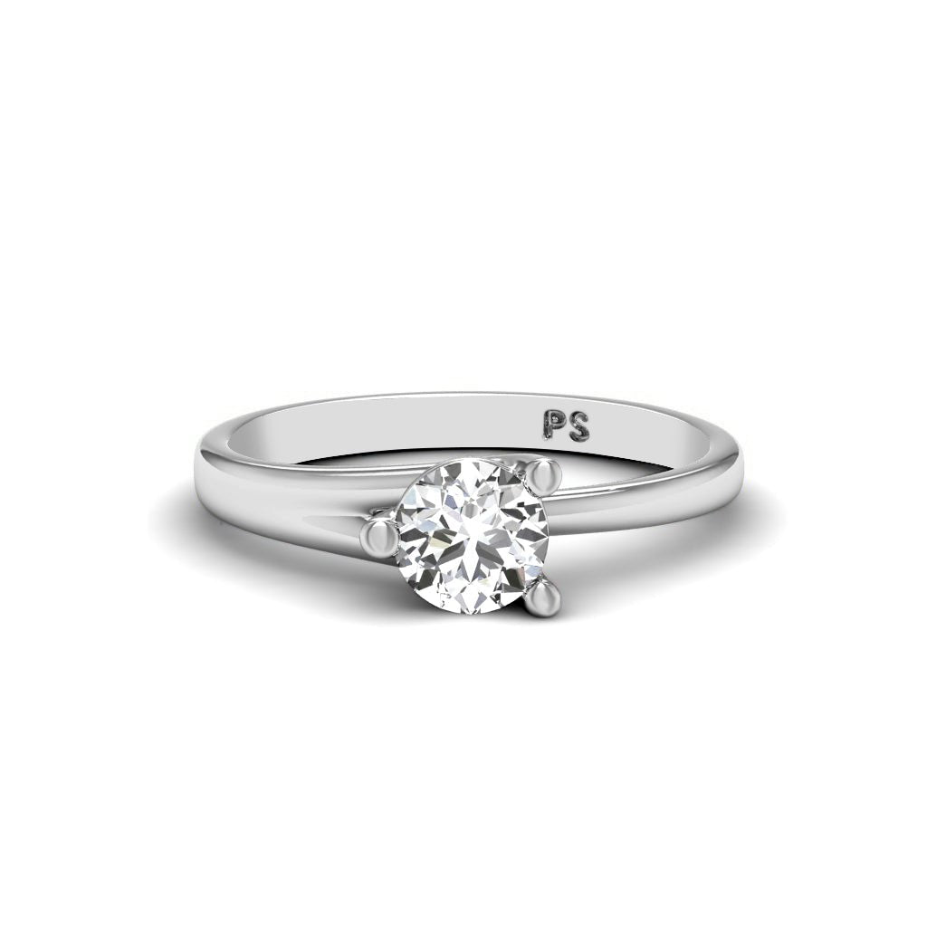 0.35-1.50 CT Round Cut Natural Diamonds - Solitaire Rings