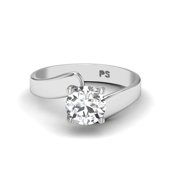 0.50-3.00 CT Emerald Cut Lab Grown Diamonds - Solitaire Ring