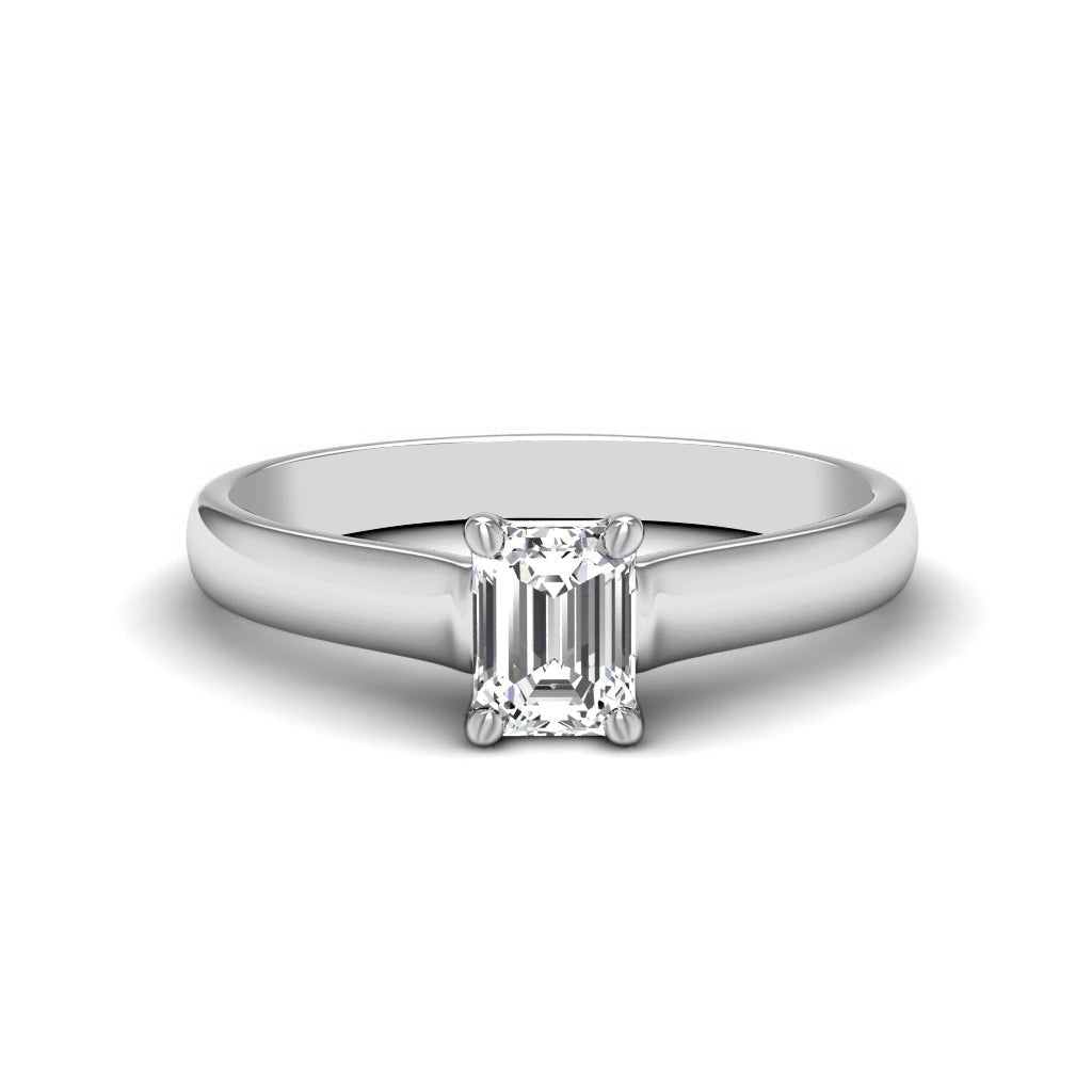 0.35 - 1.50 CT Emerald Cut Natural Diamonds - Solitaire Rings - Primestyle.com