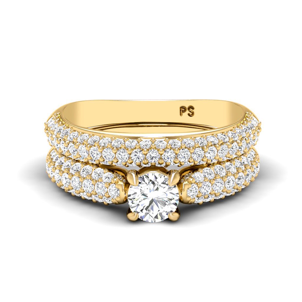 1.50 - 2.65 CT Round Cut Natural Diamonds - Bridal Set - Primestyle.com