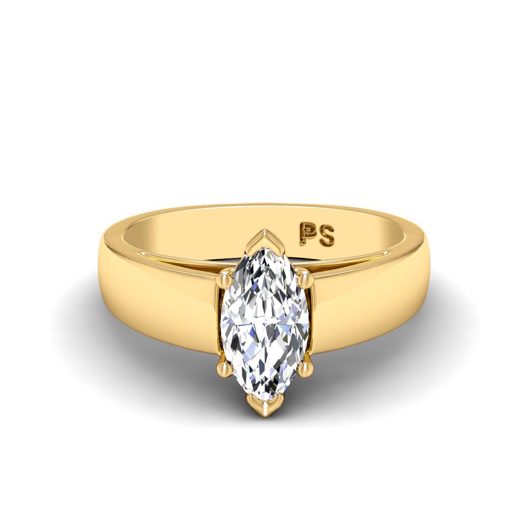 0.50 - 3.00 CT Marquise Cut Lab Grown Diamonds - Solitaire Ring - Primestyle.com