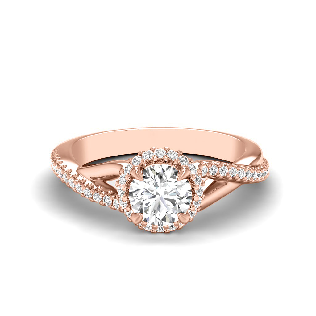 0.60-1.75 CT Round Cut Natural Diamonds - Engagement Ring