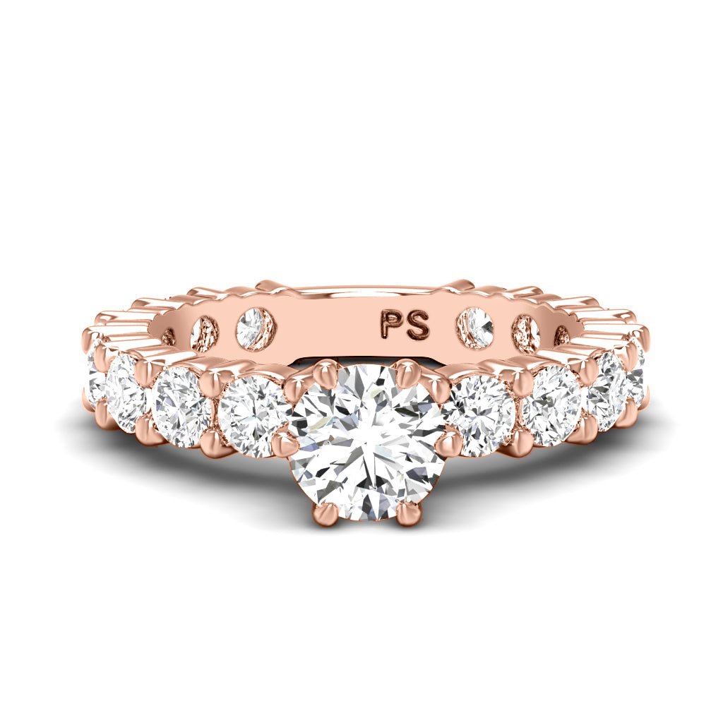 2.75 - 3.90 CT Round Cut Natural Diamonds - Engagement Ring - Primestyle.com