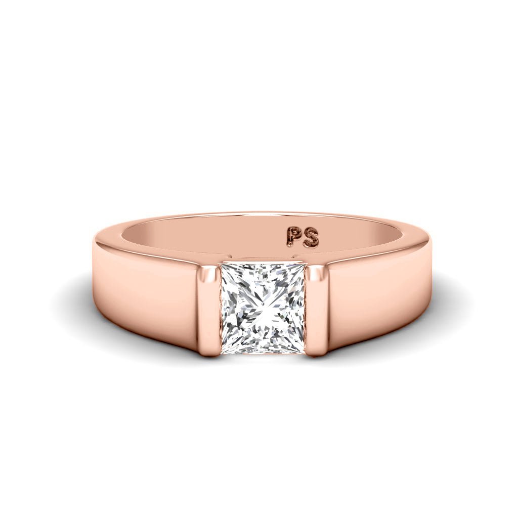 0.35-1.50 CT Princess Cut Natural Diamonds - Solitaire Rings