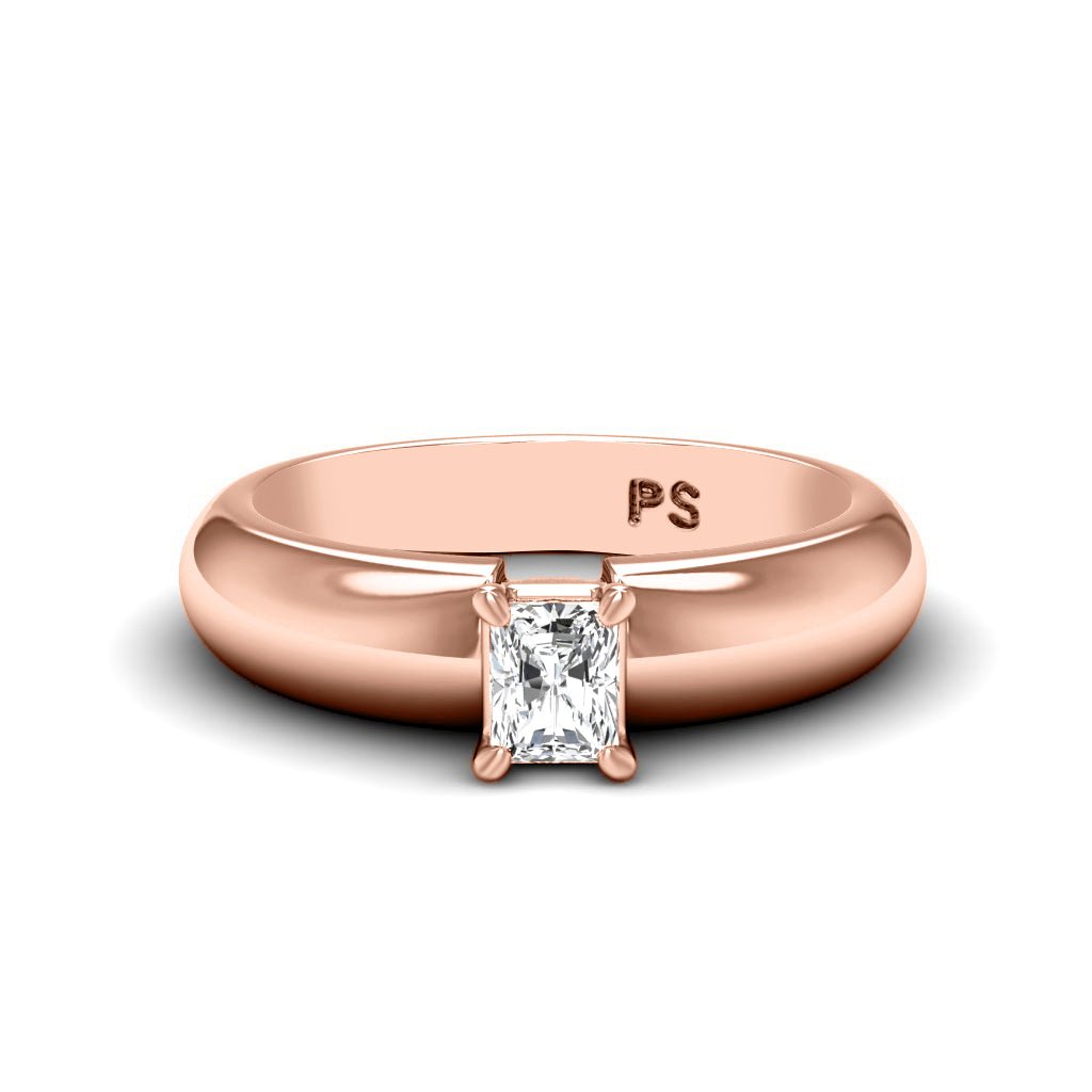 0.35-1.50 CT Radiant Cut Natural Diamonds - Solitaire Rings
