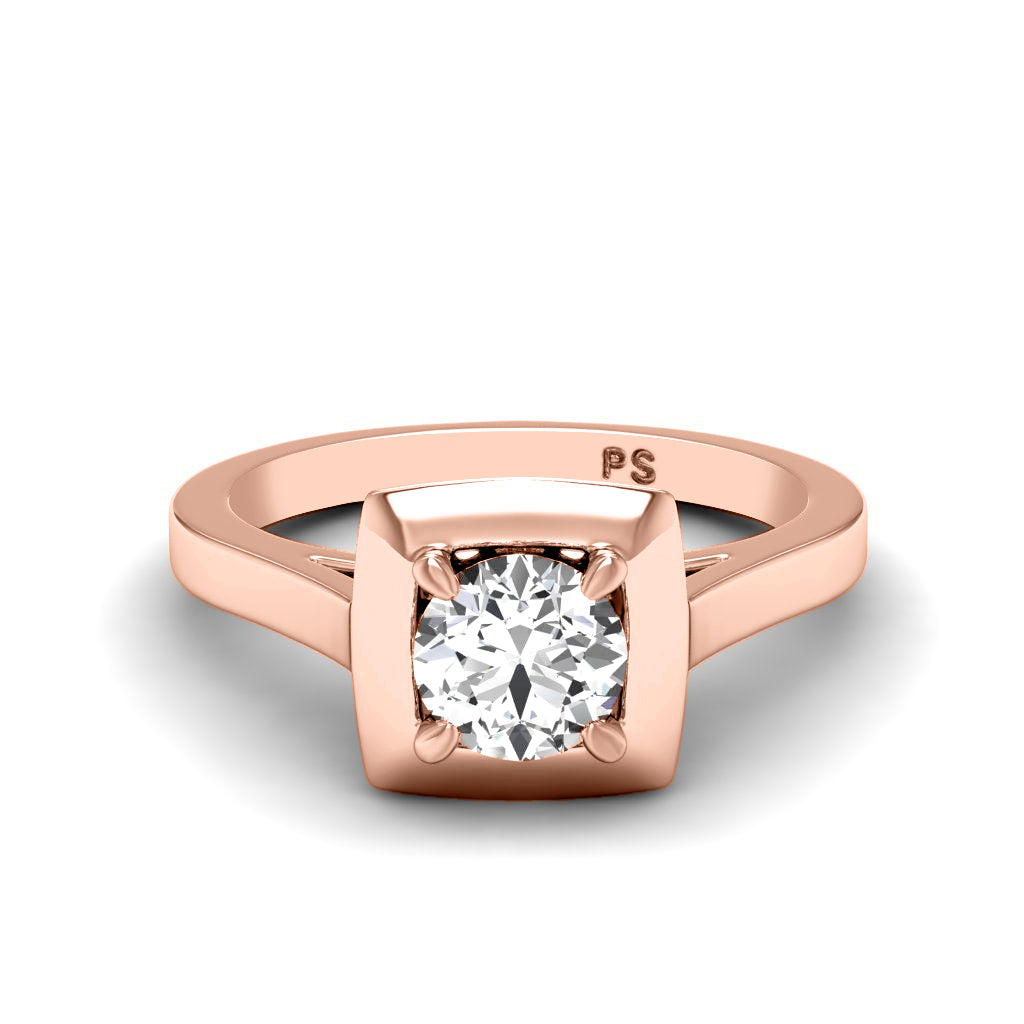 0.35-1.50 CT Round Cut Natural Diamonds - Solitaire Rings