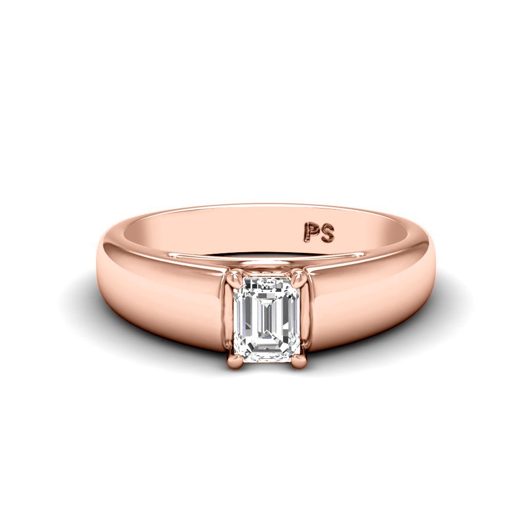 0.50 - 3.00 CT Emerald Cut Lab Grown Diamonds - Solitaire Ring - Primestyle.com