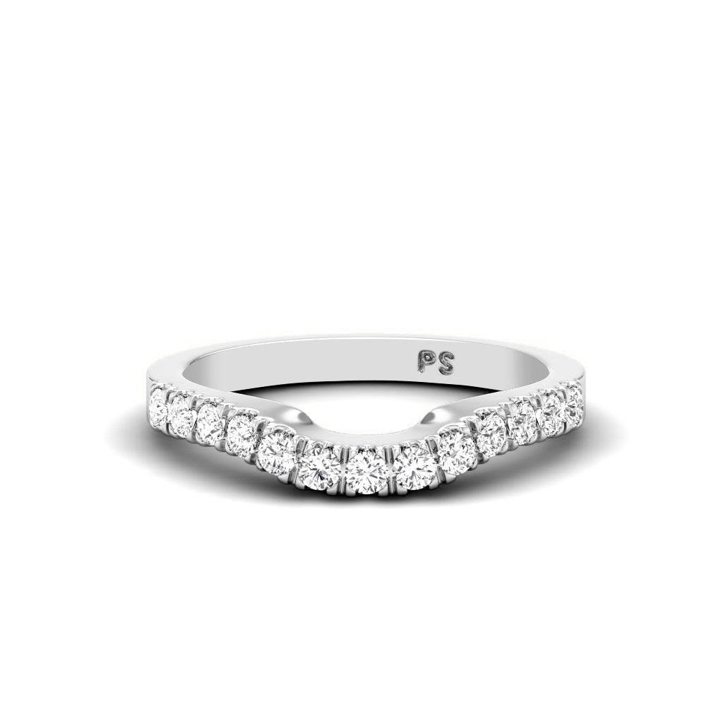 0.30 CT Round Cut Lab Grown Diamonds - Wedding Band