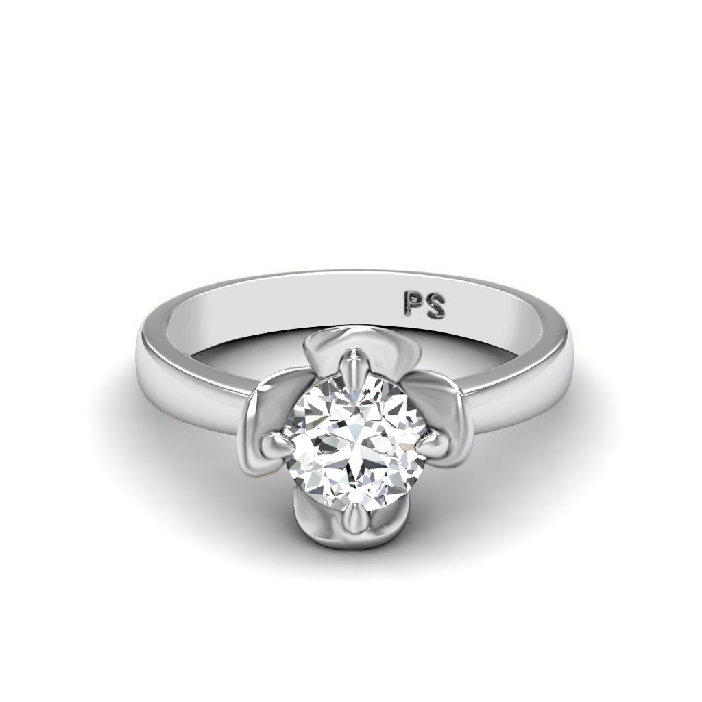 0.50-6.00 CT Round Cut Diamonds - Solitaire Rings