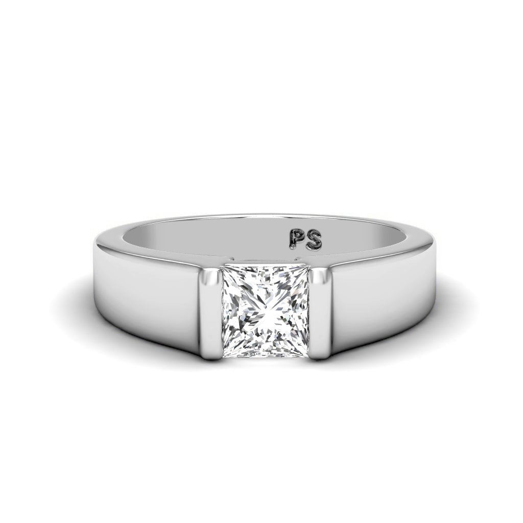 0.50 - 3.00 CT Princess Cut Lab Grown Diamonds - Solitaire Ring - Primestyle.com