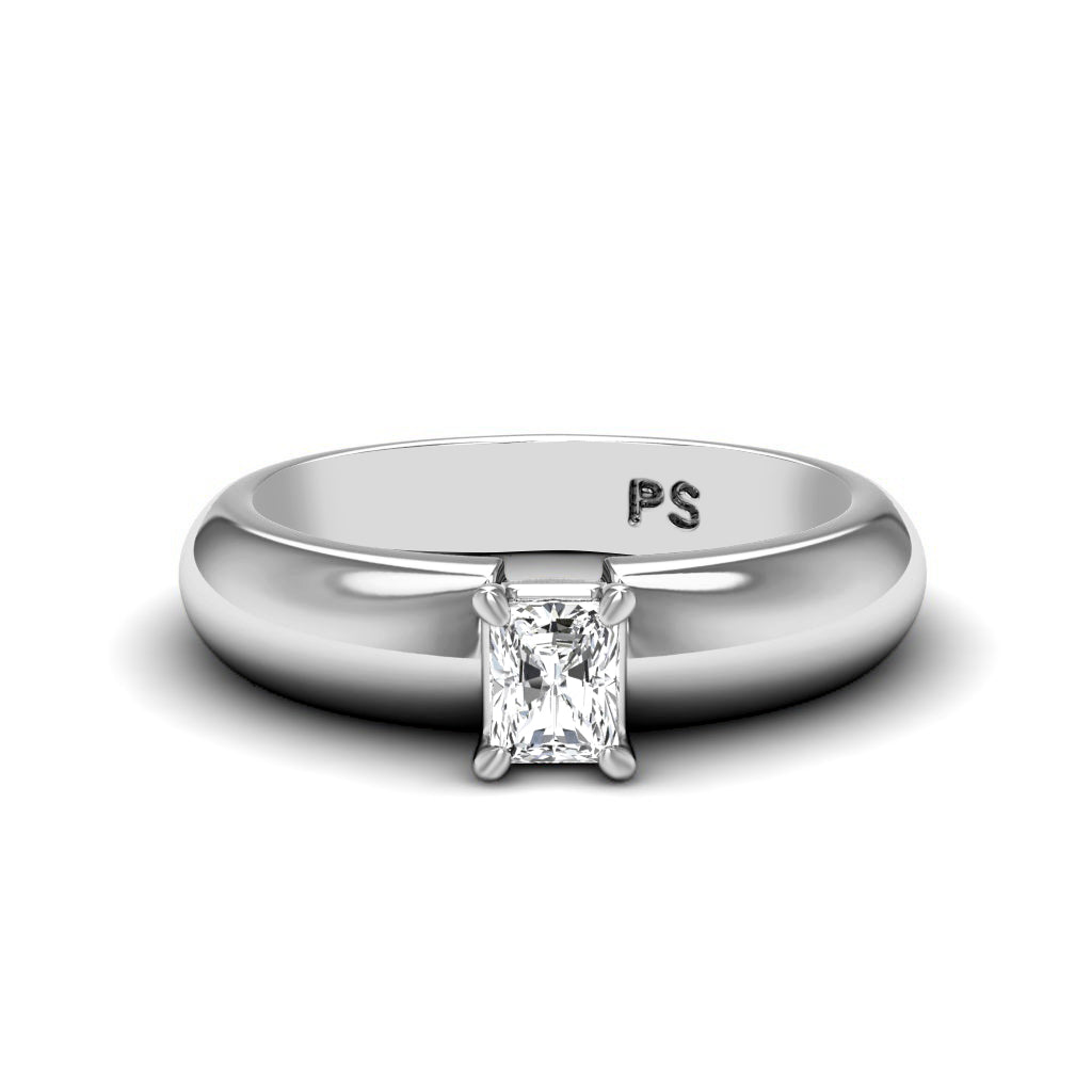 0.50-6.00 CT Radiant Cut Diamonds - Solitaire Rings