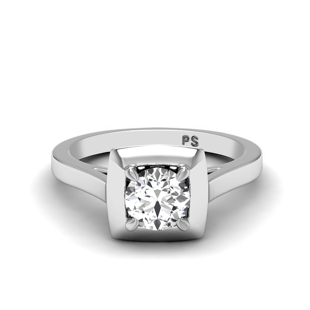 0.35-1.50 CT Round Cut Natural Diamonds - Solitaire Rings