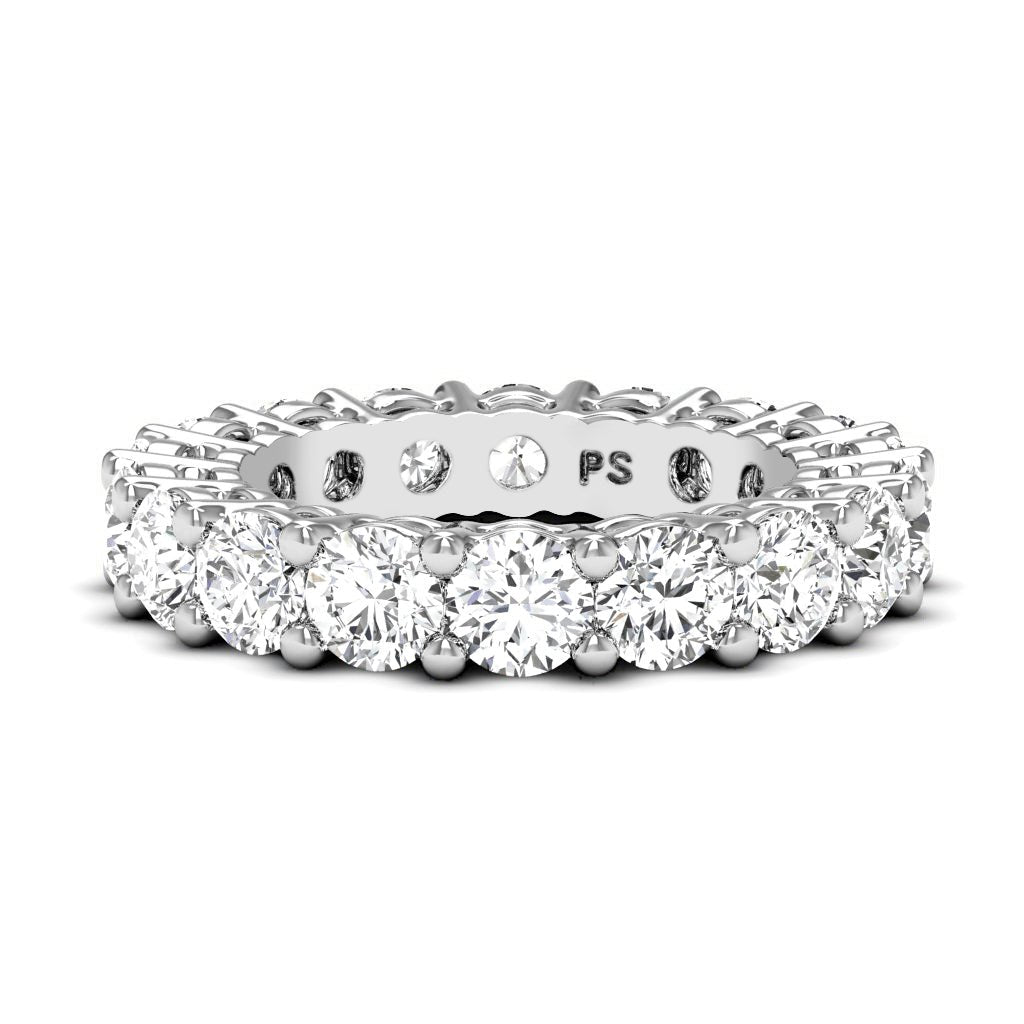 2.50-6.00 CT Round Cut Natural Diamonds - Eternity Rings