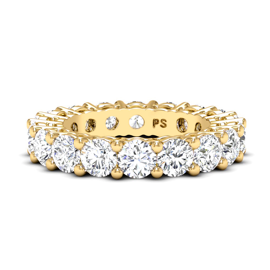 2.50-6.00 CT Round Cut Diamonds - Eternity Ring