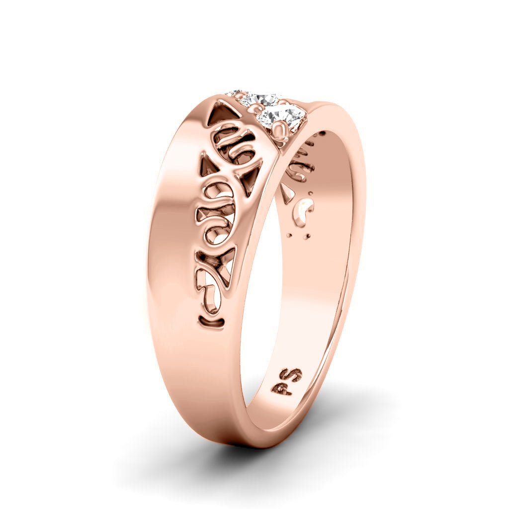 0.15 CT Round Cut Natural Diamonds - Wedding Band