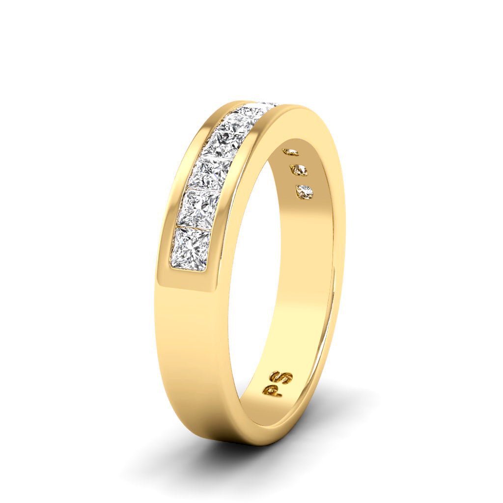 1.10 CT Princess Cut Natural Diamonds - Wedding Band - Primestyle.com