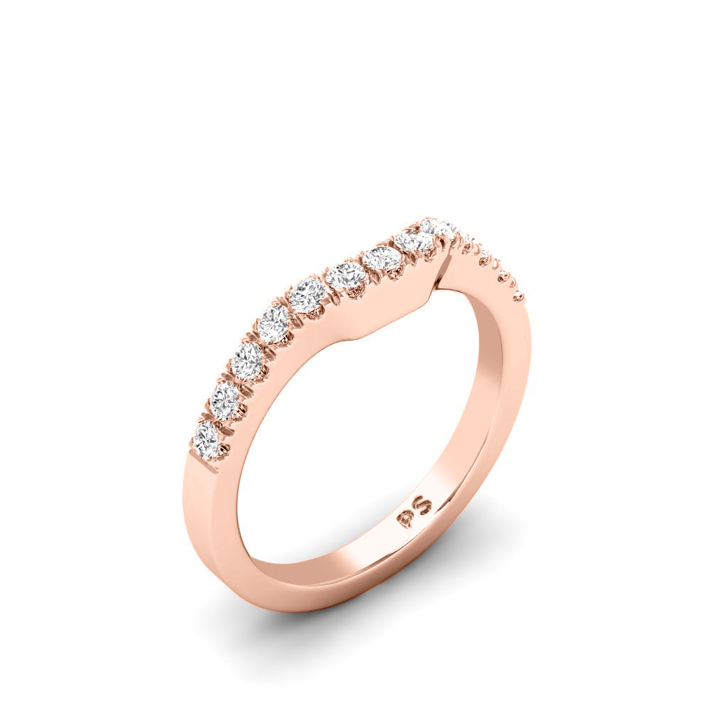 0.30 CT Round Cut Diamonds - Wedding Band