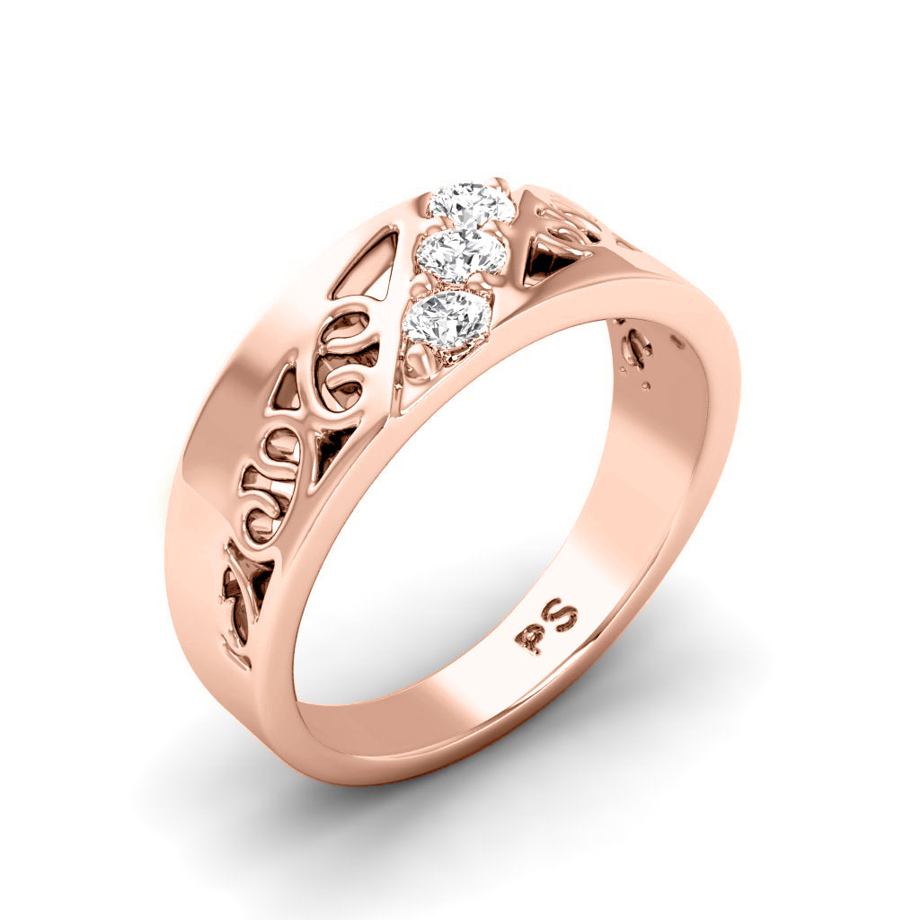 0.15 CT Round Cut Diamonds - Wedding Band