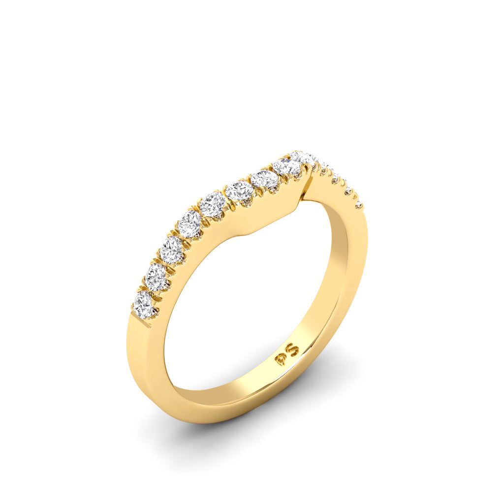 0.30 CT Round Cut Diamonds - Wedding Band