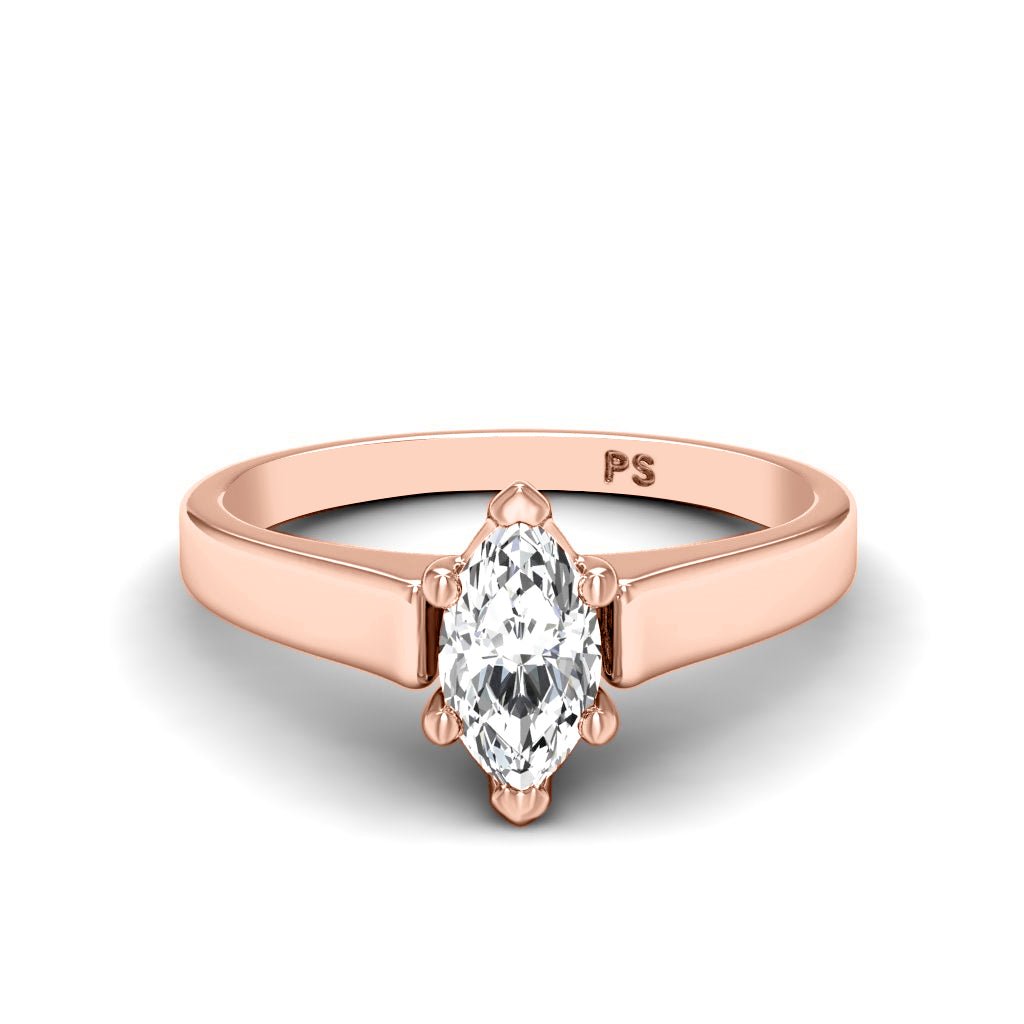0.50-6.00 CT Marquise Cut Diamonds - Solitaire Rings