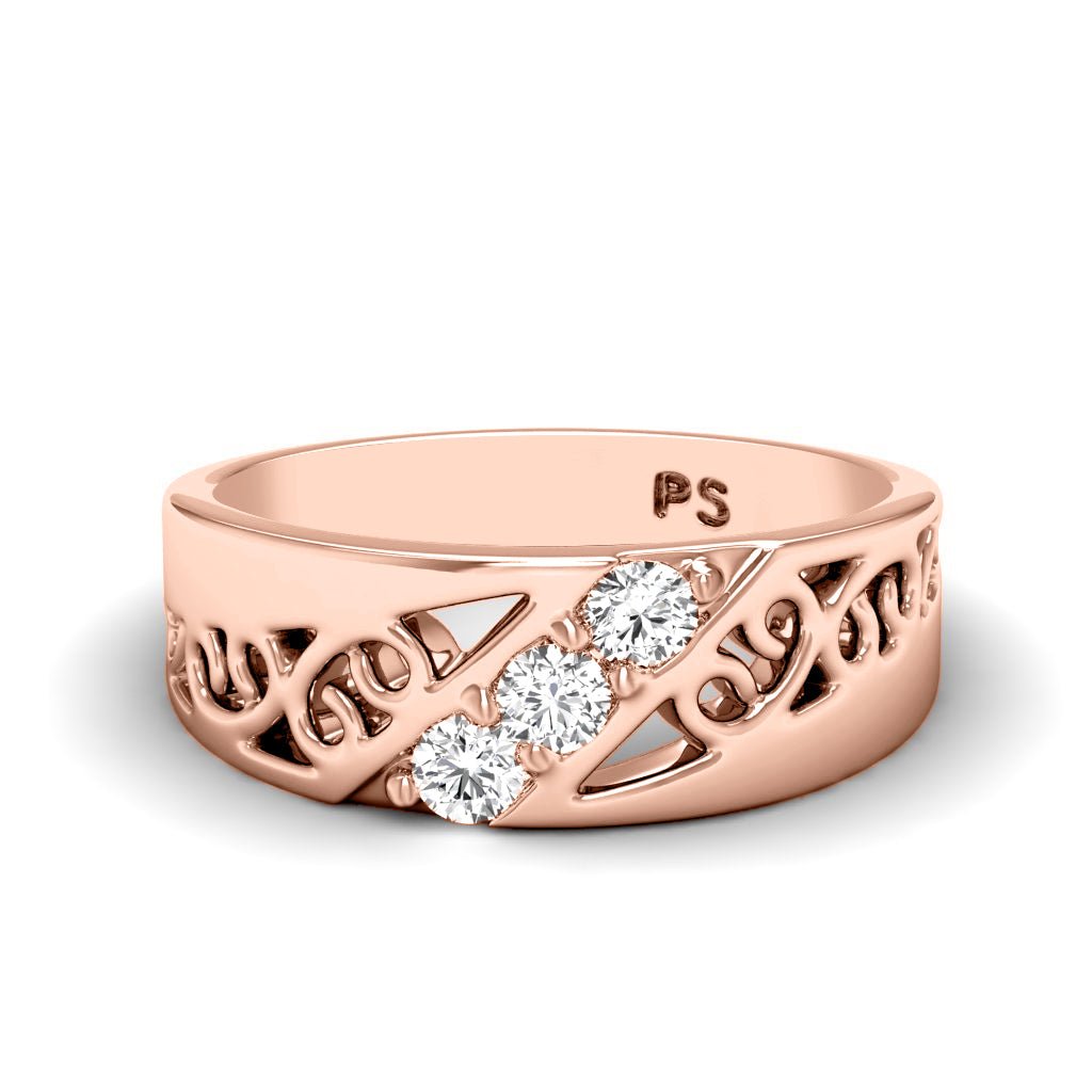 0.15 CT Round Cut Natural Diamonds - Wedding Band