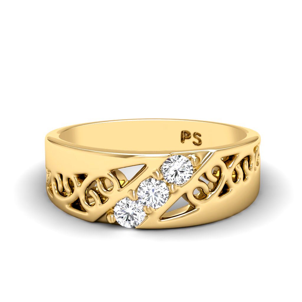0.15 CT Round Cut Natural Diamonds - Wedding Band - Primestyle.com