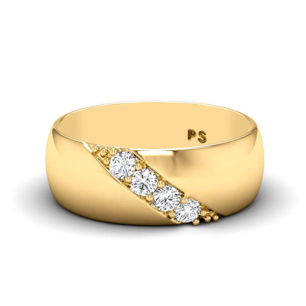 0.15 CT Round Cut Diamonds - Wedding Band
