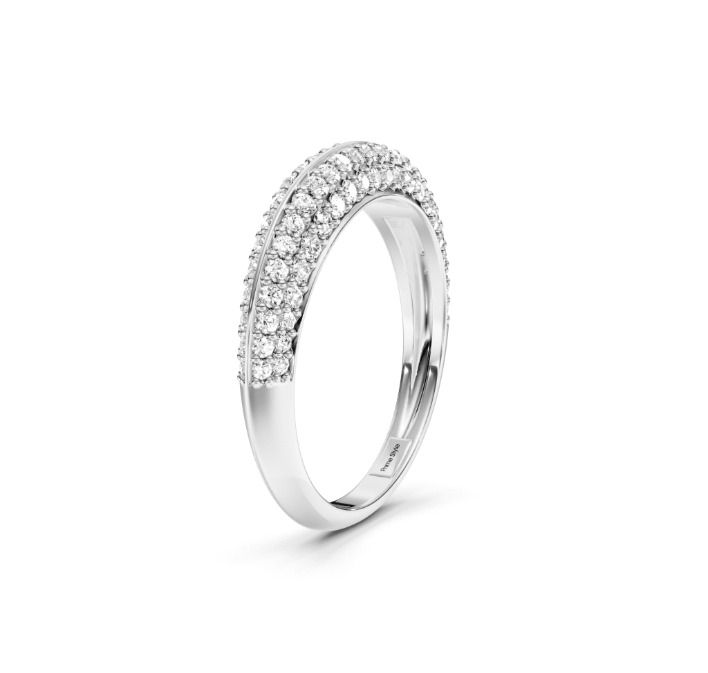 0.80 CT Round Cut Natural Diamonds - Wedding Band - Primestyle.com