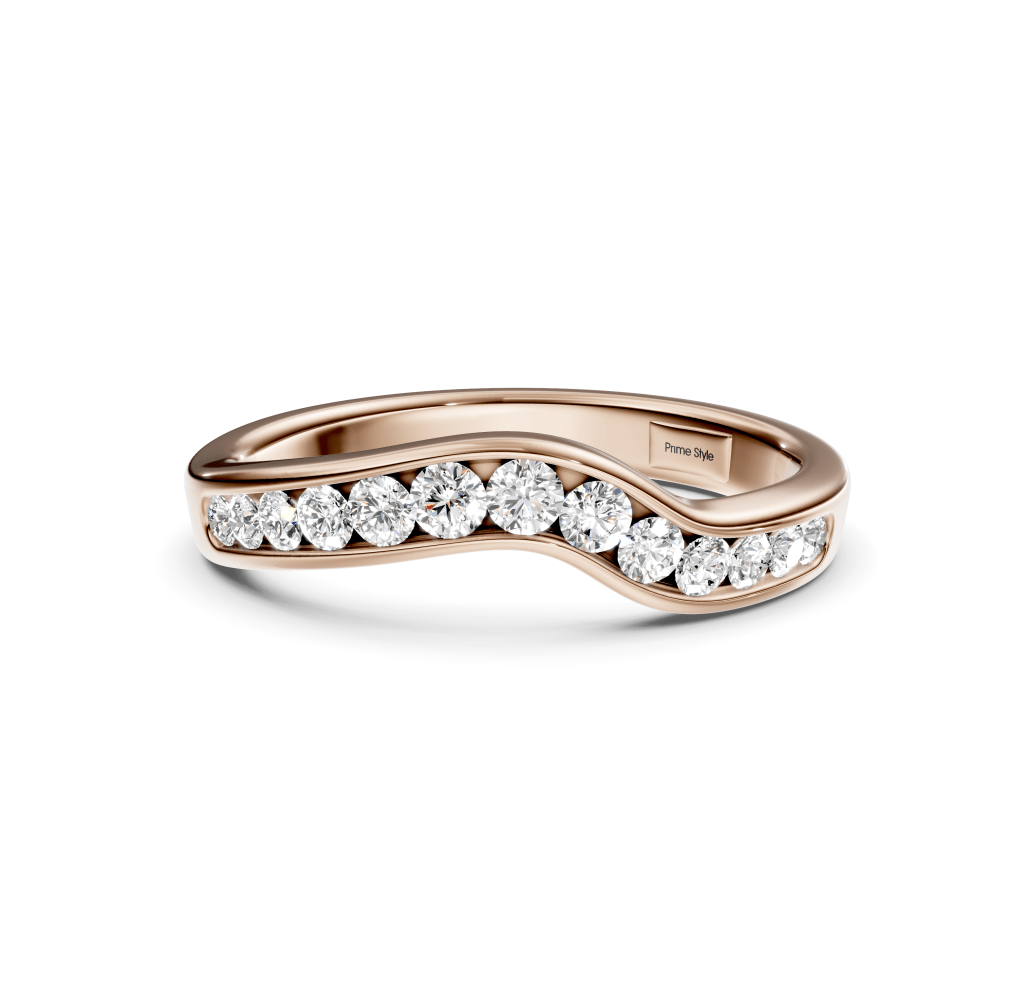 0.25 CT Round Cut Lab Grown Diamonds - Wedding Band