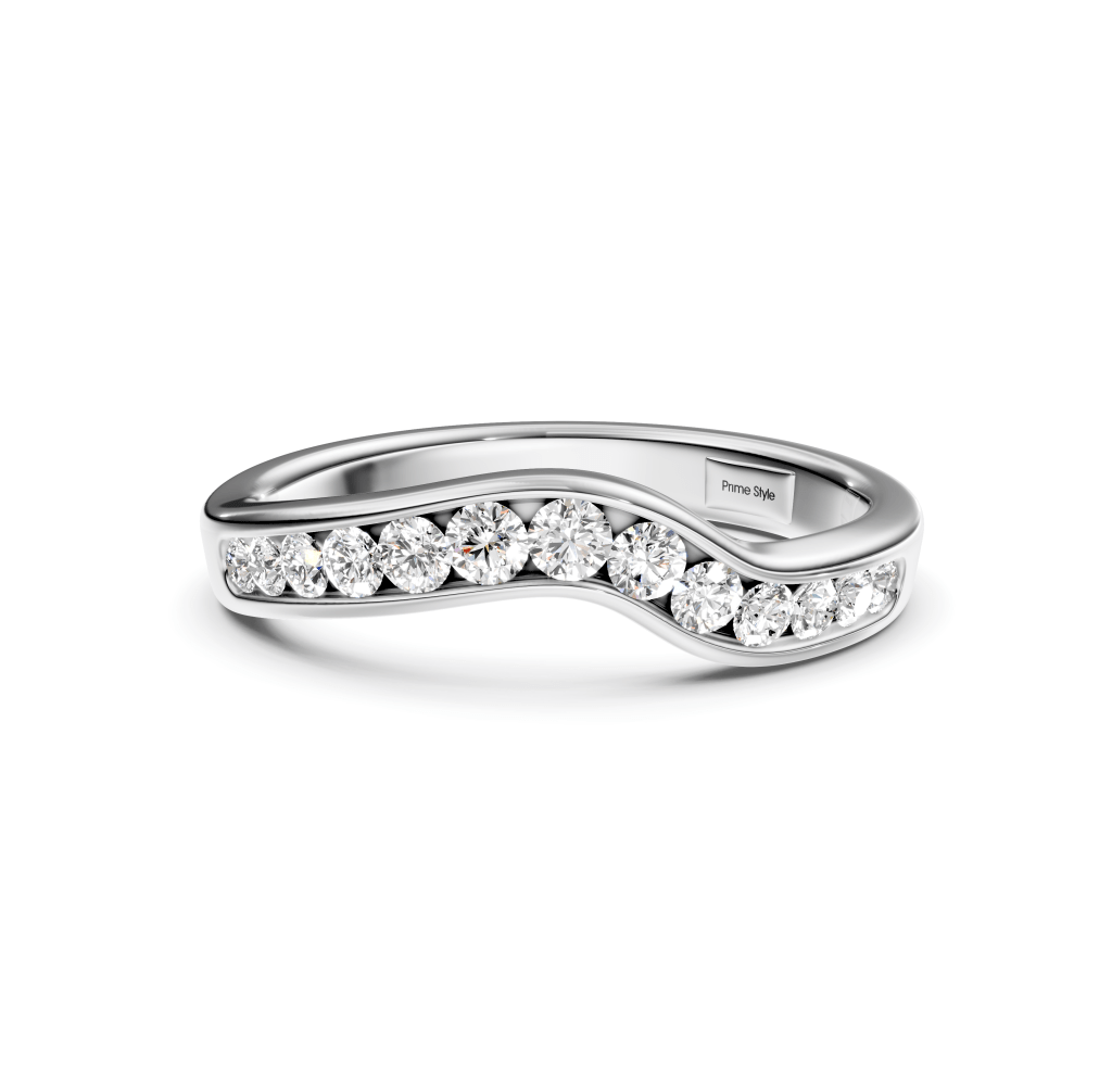 0.25 CT Round Cut Lab Grown Diamonds - Wedding Band