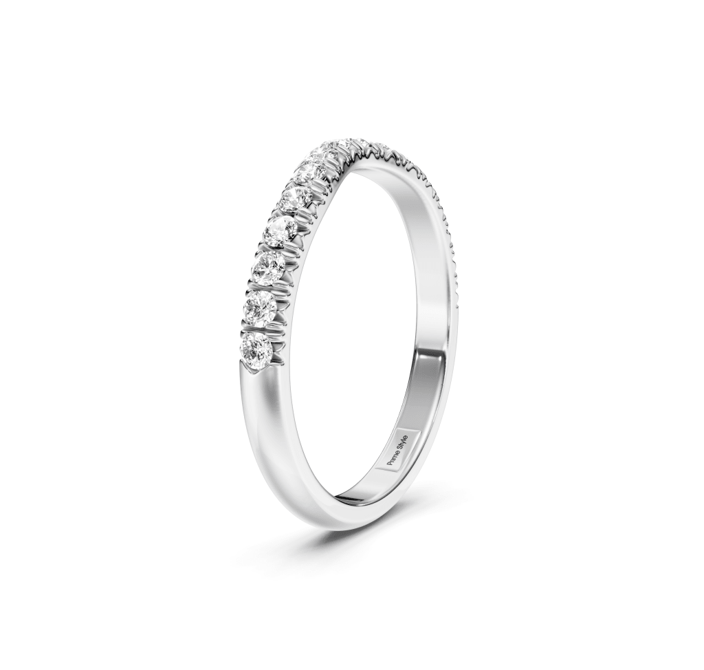 0.30 CT Round Cut Lab Grown Diamonds - Wedding Band