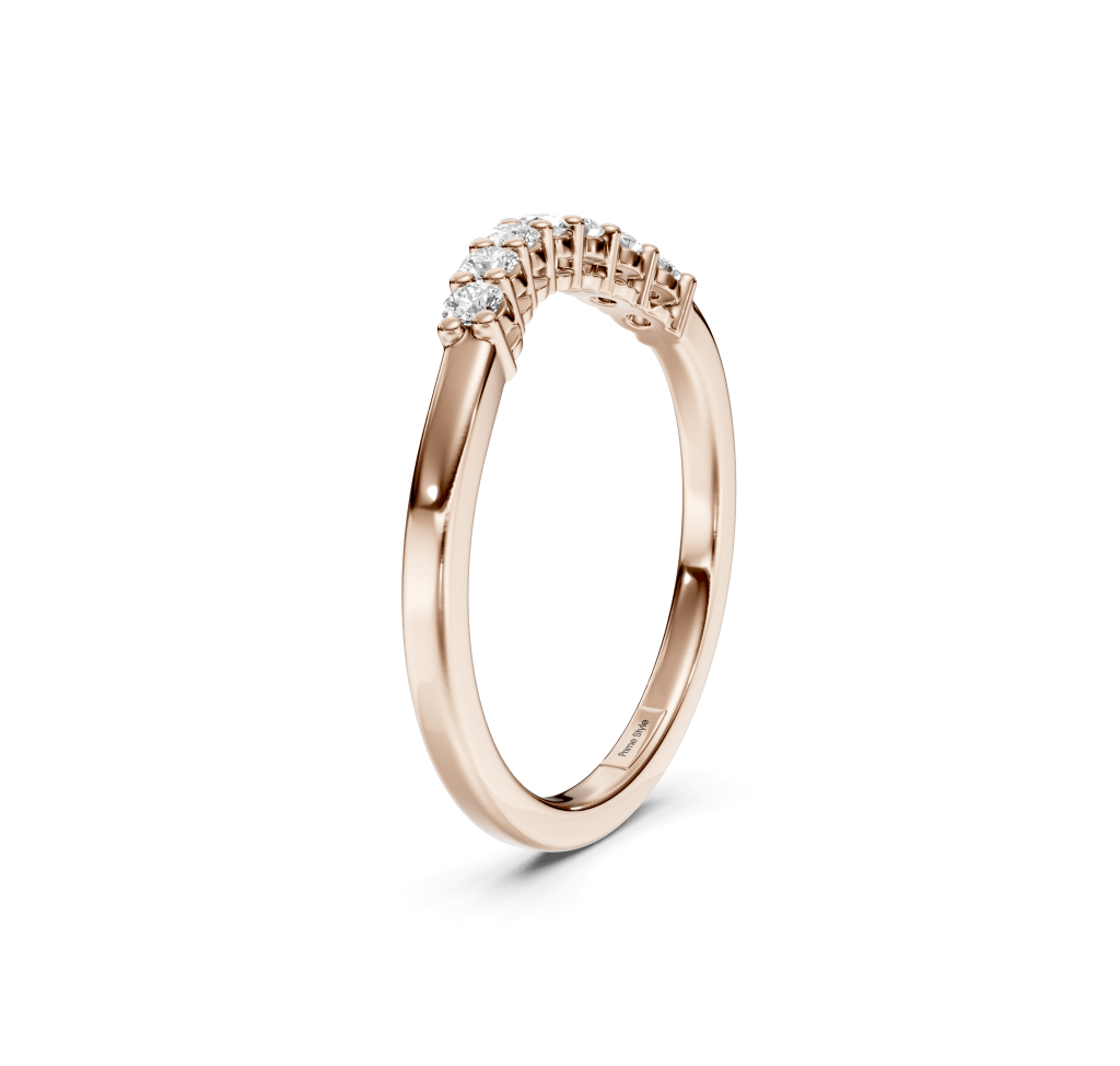 0.25 CT Round Cut Lab Grown Diamonds - Wedding Band