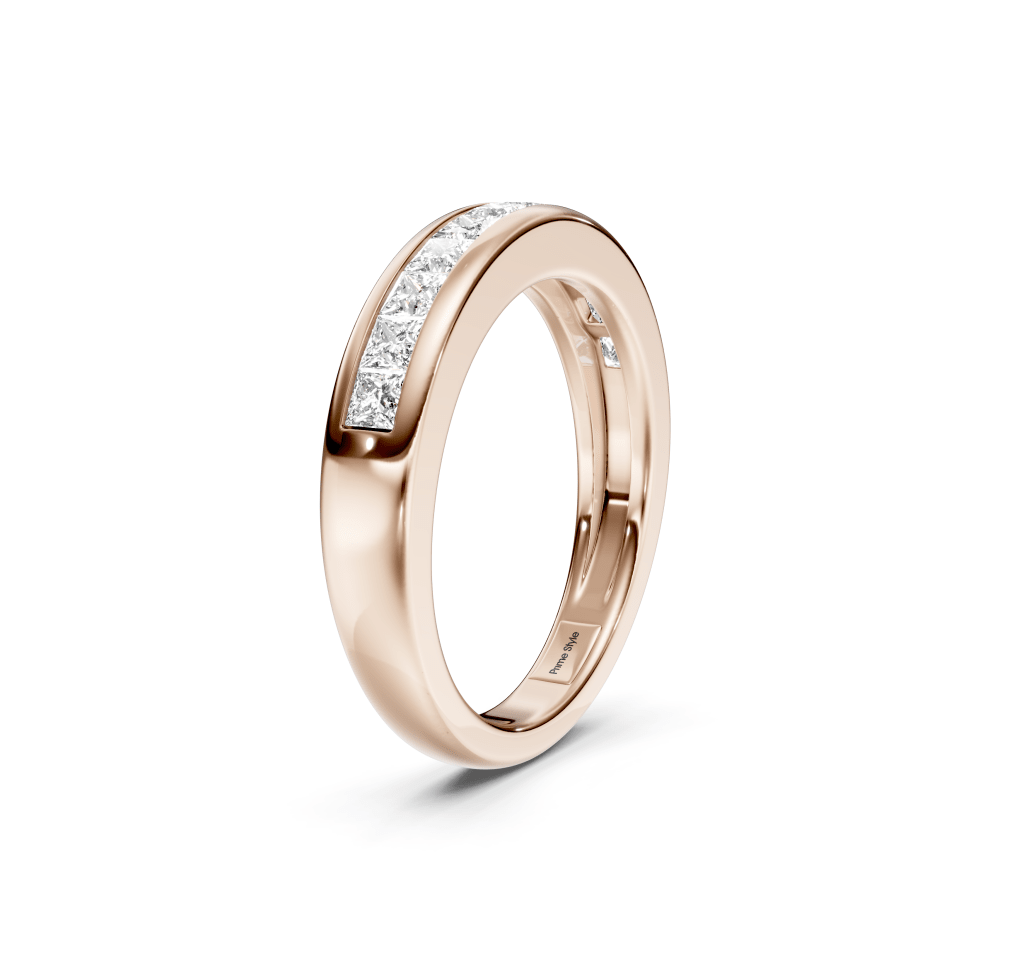 0.60 CT Princess Cut Diamonds - Wedding Rings