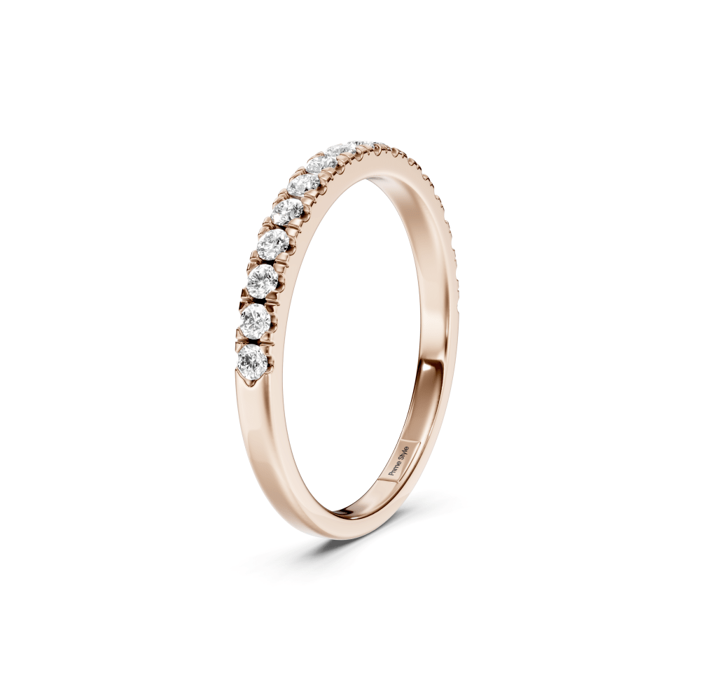 0.35 CT Round Cut Lab Grown Diamonds - Wedding Band - Primestyle.com