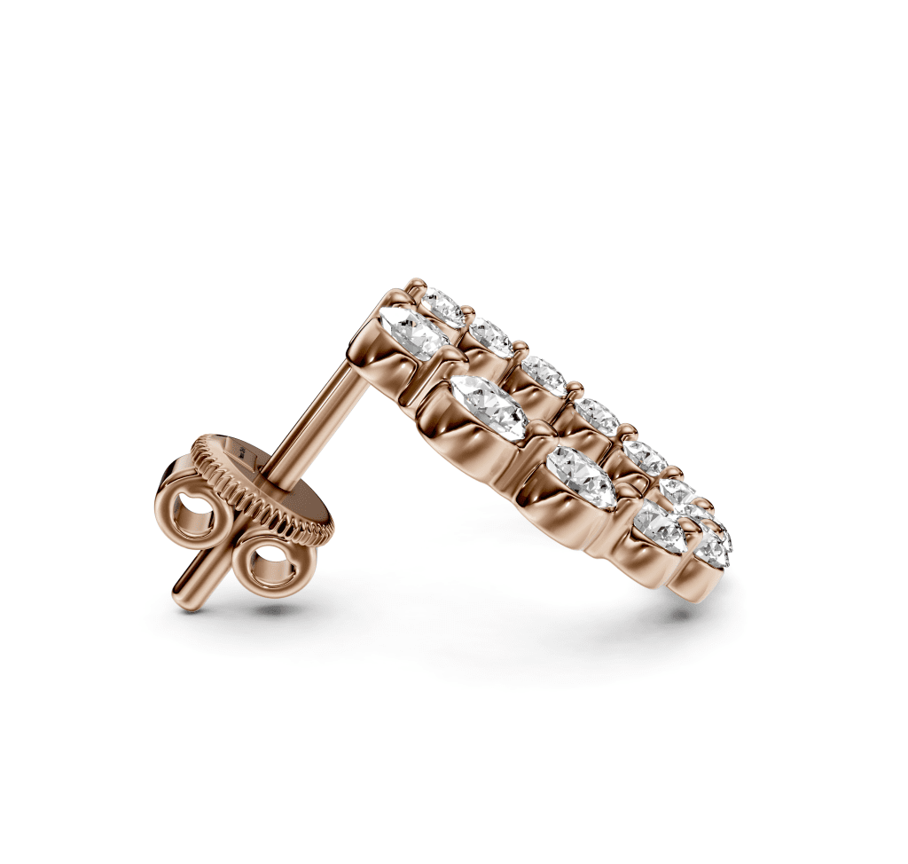 1.80 CT Round Cut Natural Diamonds - Diamond Earrings - Primestyle.com