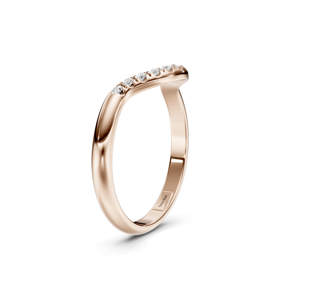 0.15 CT Round Cut Lab Grown Diamonds - Wedding Band