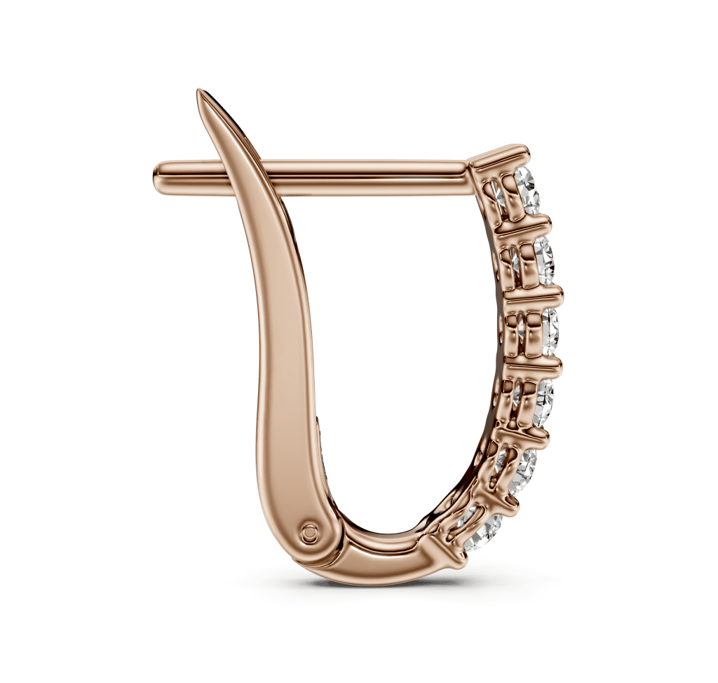 1.25 CT Round Cut Diamonds - Hoop And Drop And Earrings - Primestyle.com