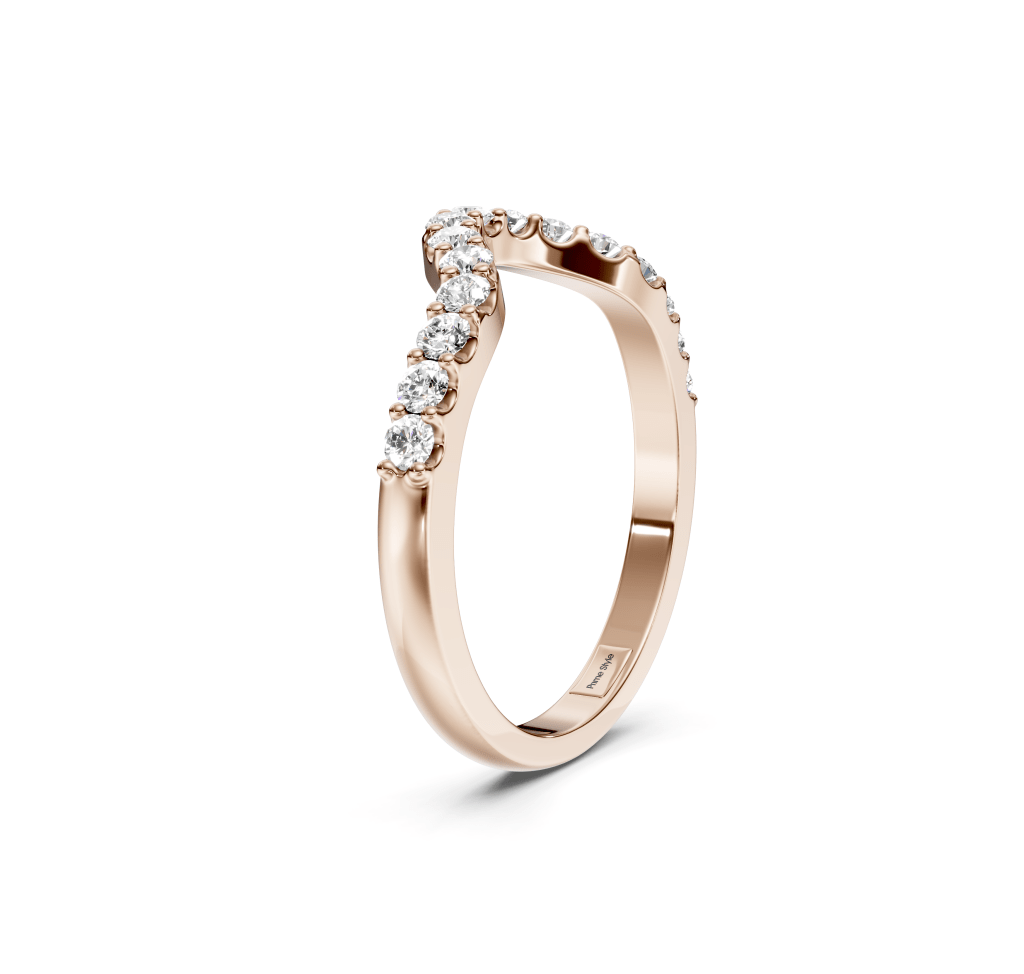0.45 CT Round Cut Natural Diamonds - Wedding Band