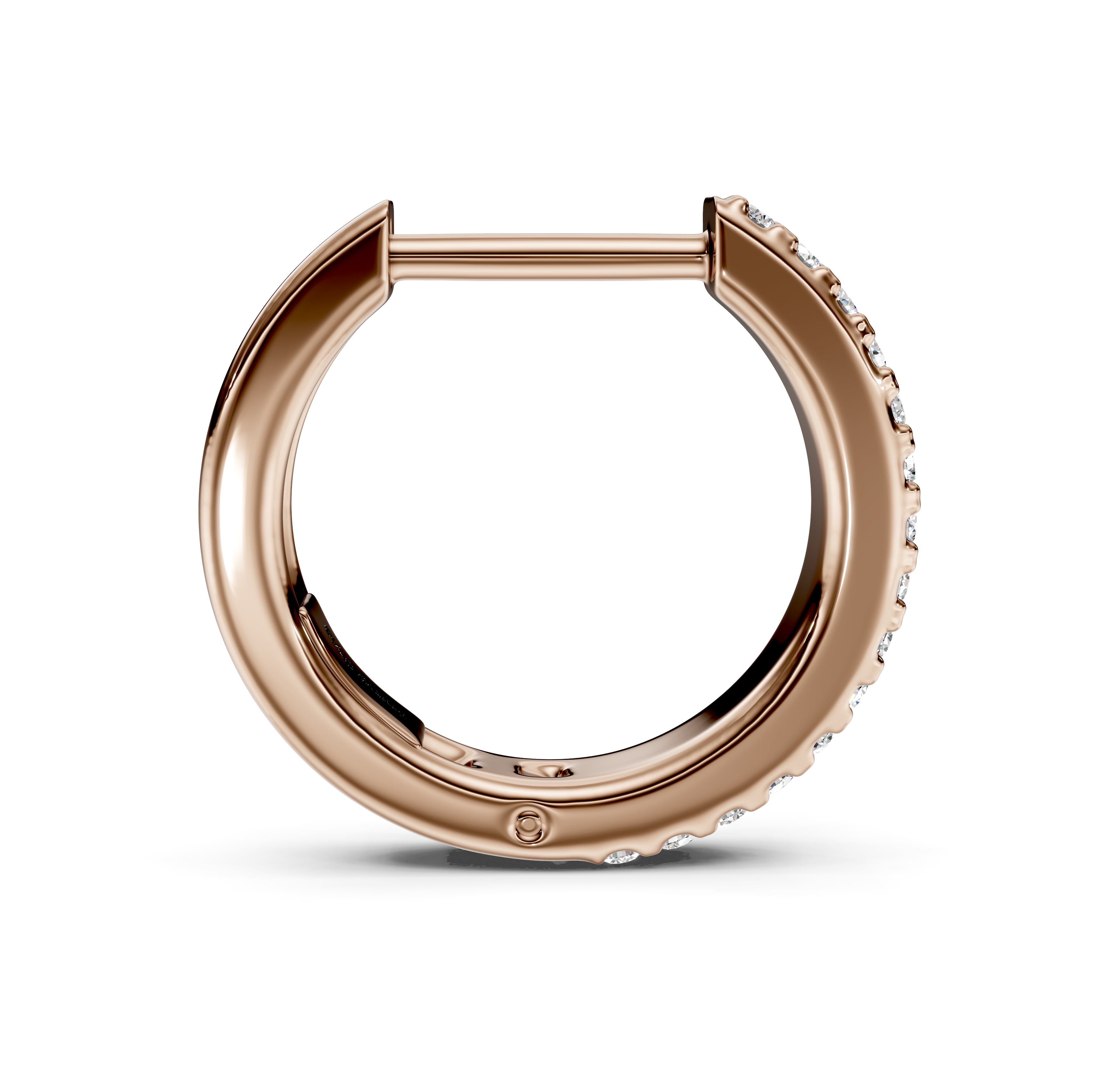 0.20 CT Round Cut Diamonds - Hoop And Drop And Earrings