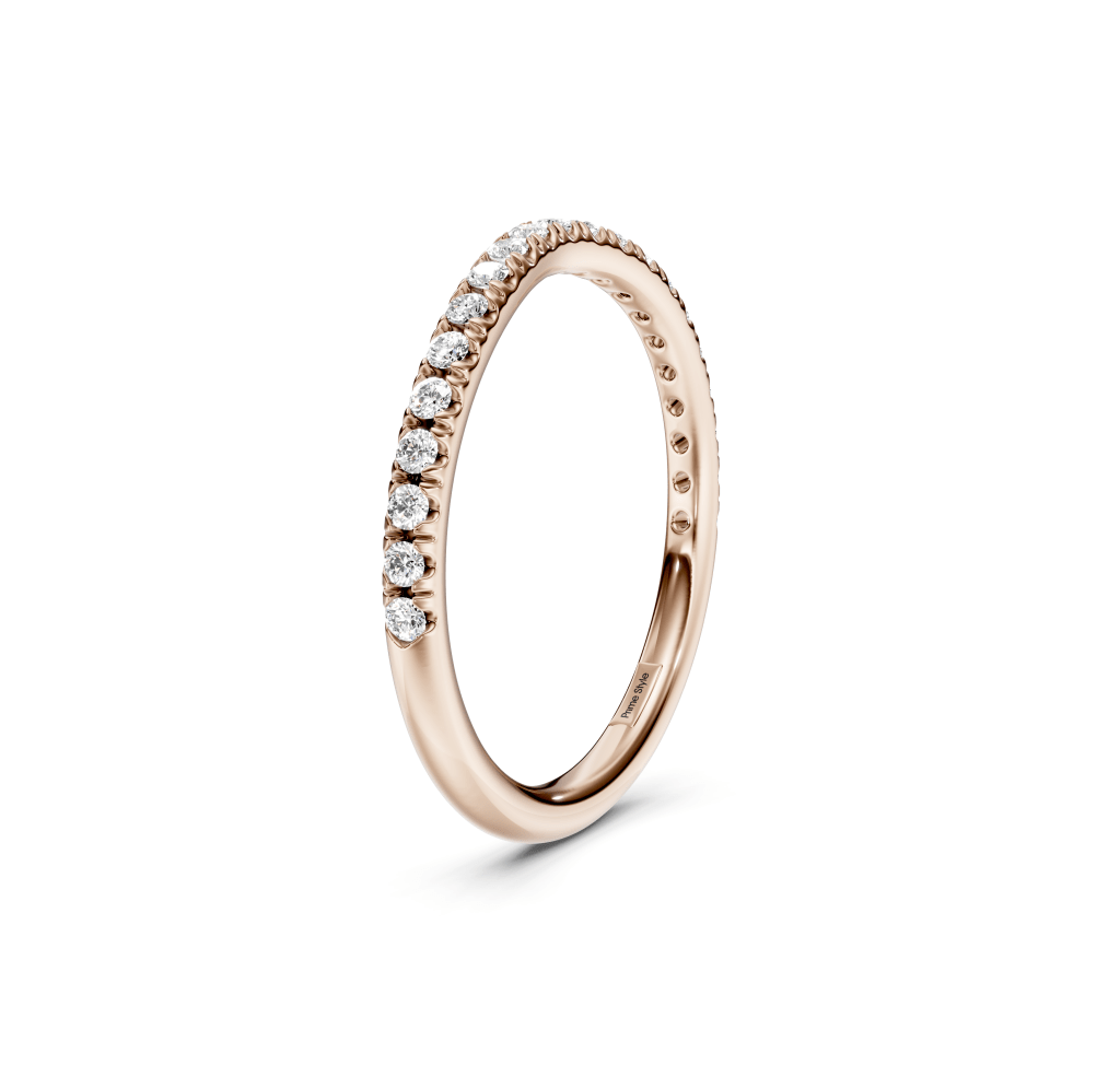 0.15 CT Round Cut Lab Grown Diamonds - Wedding Band