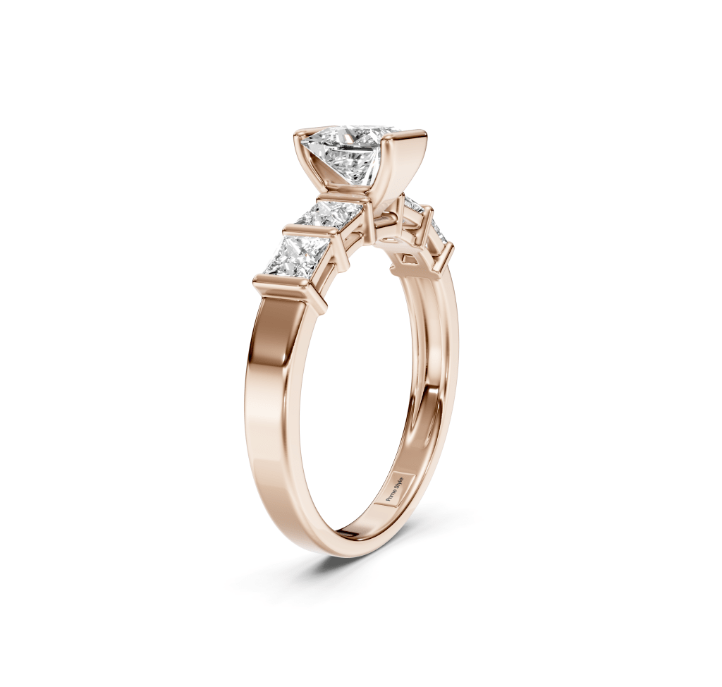 1.30 - 6.80 CT Princess Cut Lab Grown Diamonds - Engagement Ring - Primestyle.com